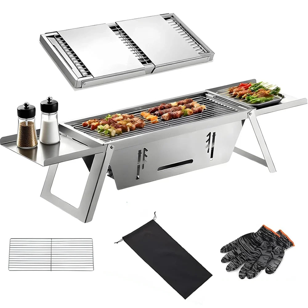 CompactGrill™ | Profitez d'un Grillage Sans Effort Lors de Chaque Activité en Plein Air.