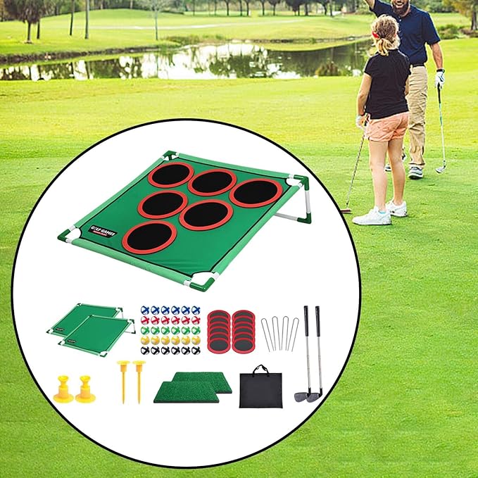 GolfPlay™ | Le Jeu de Golf Ultime 2-en-1 pour Intérieur & Extérieur.
