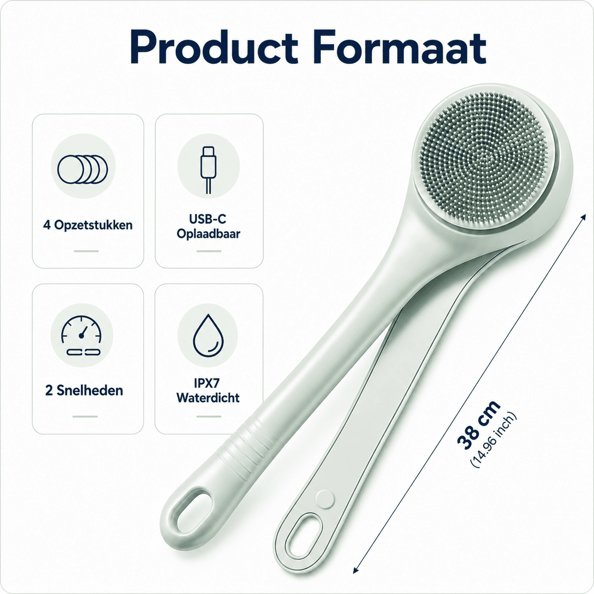 EasyScrub™ | Brosse de Dos Électrique pour les Zones Difficiles à Atteindre.