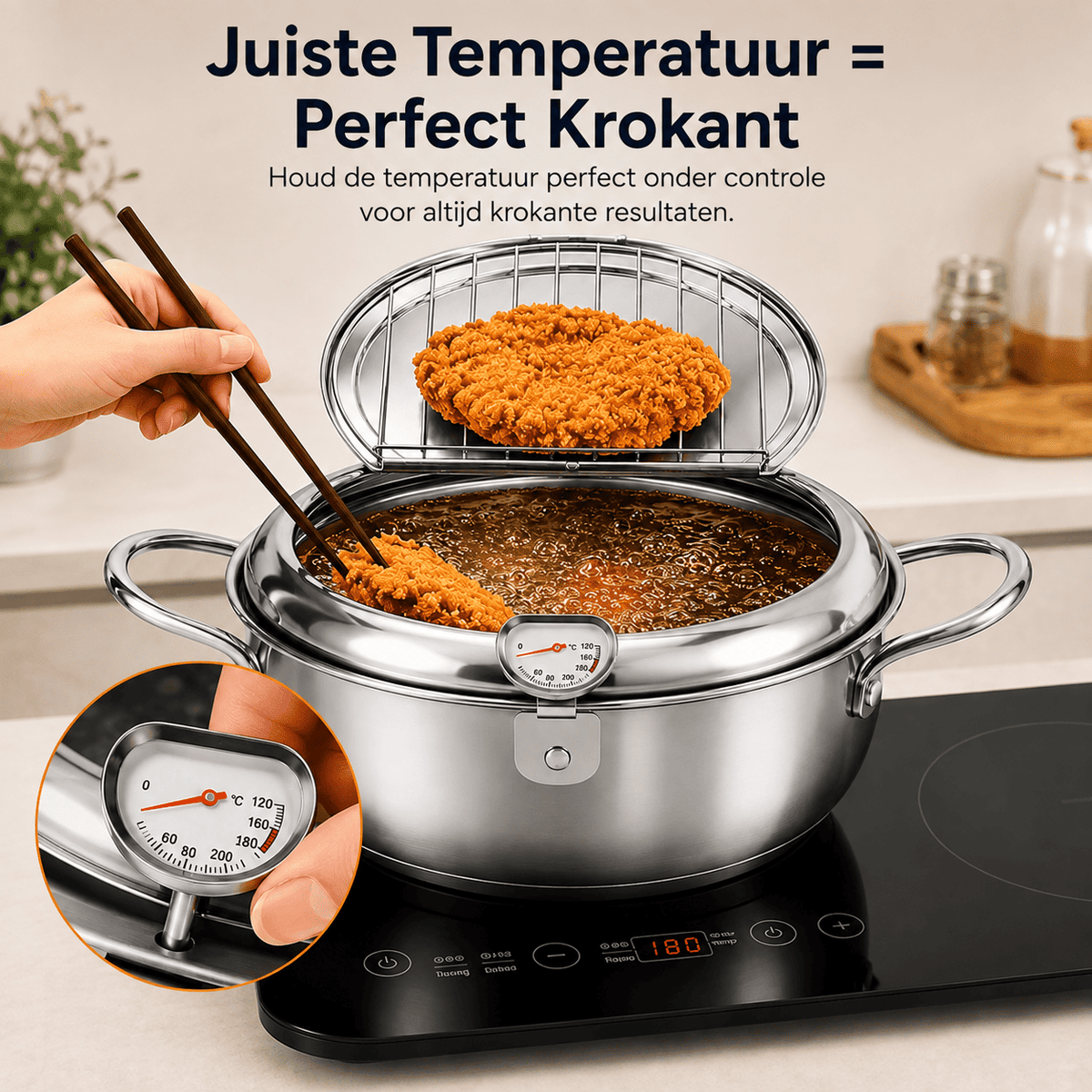FryMaster™ | Friture facile sur n'importe quelle plaque de cuisson.
