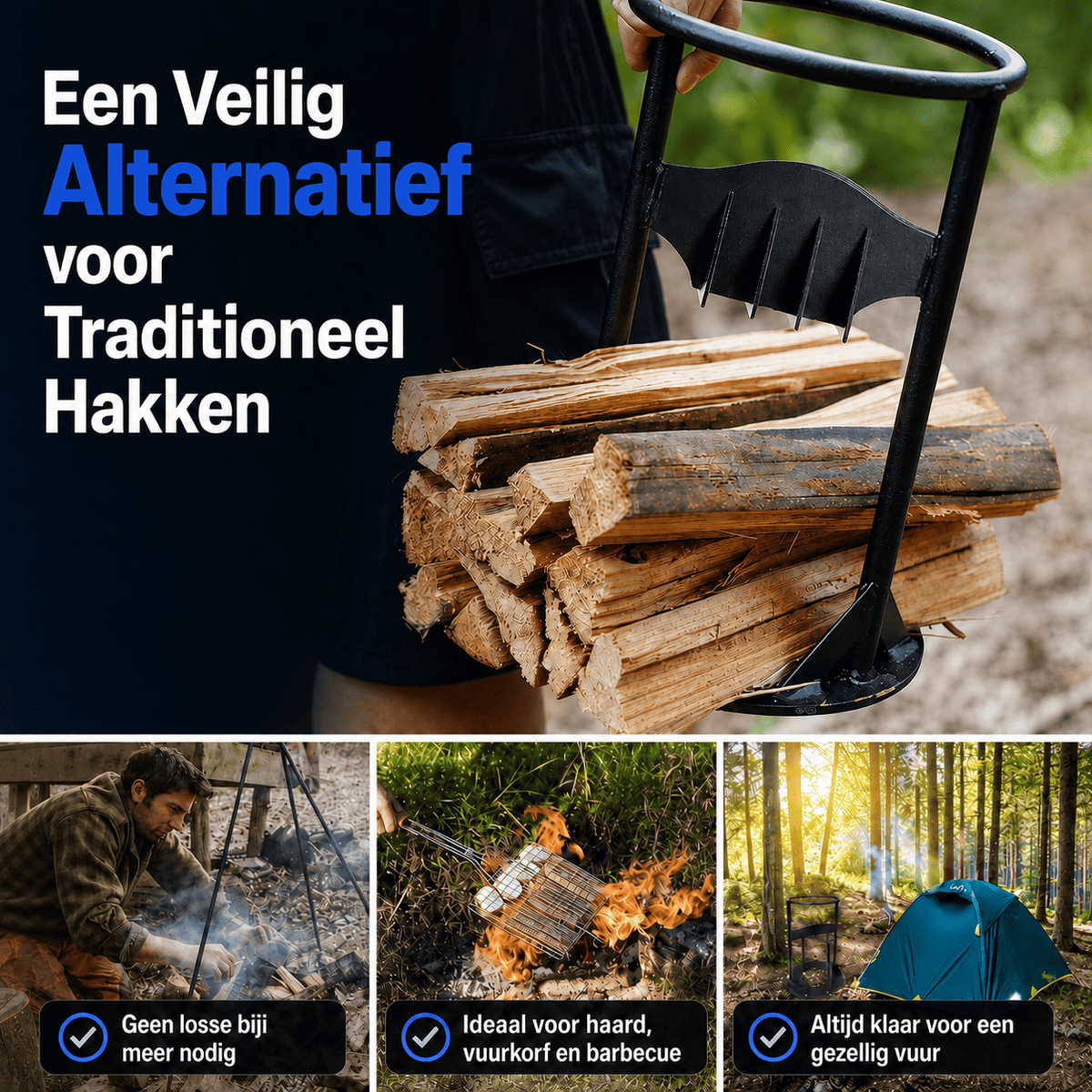 SplitMaster™ | Créez Facilement Votre Propre Bois de Chauffage.