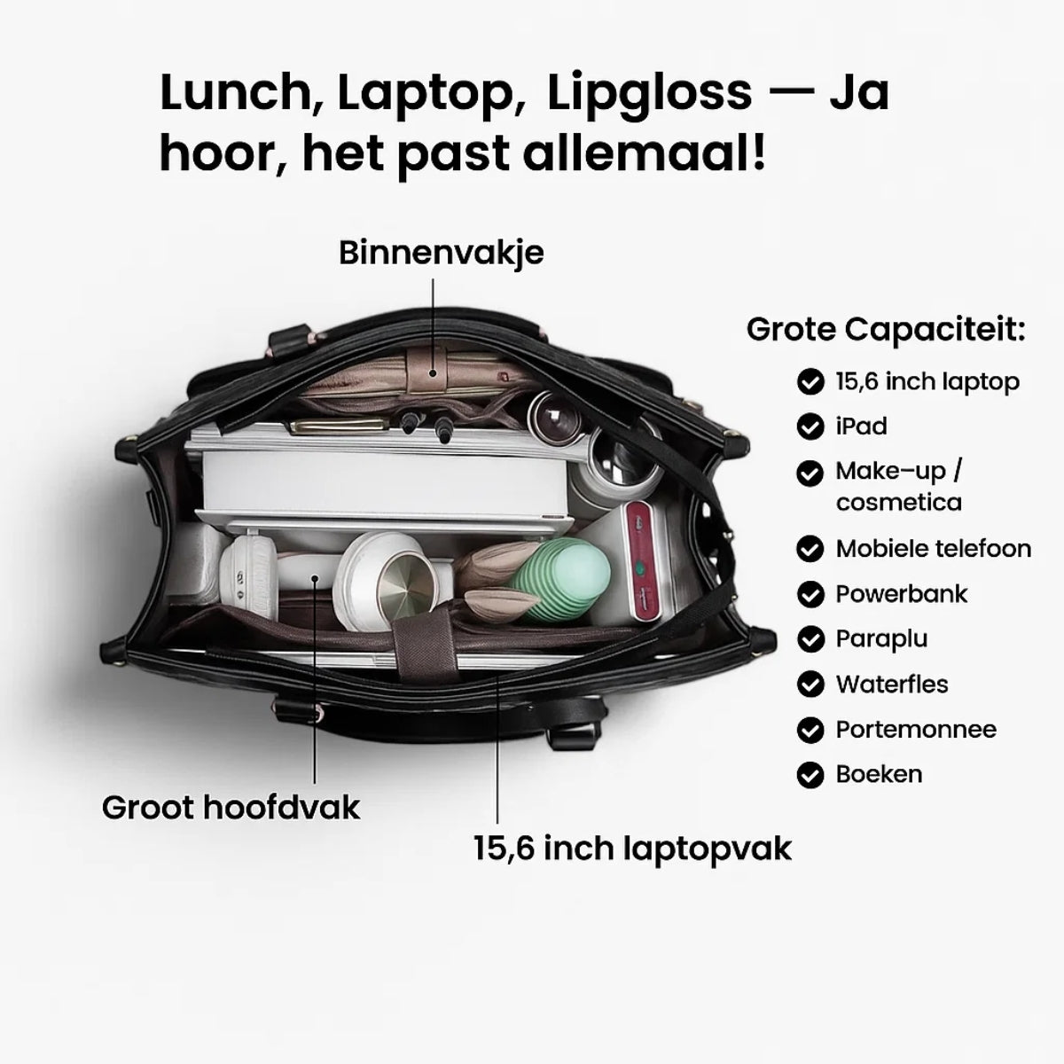 LuxLuncher™ | Le Sac à Lunch Élégant + Pouch Offert