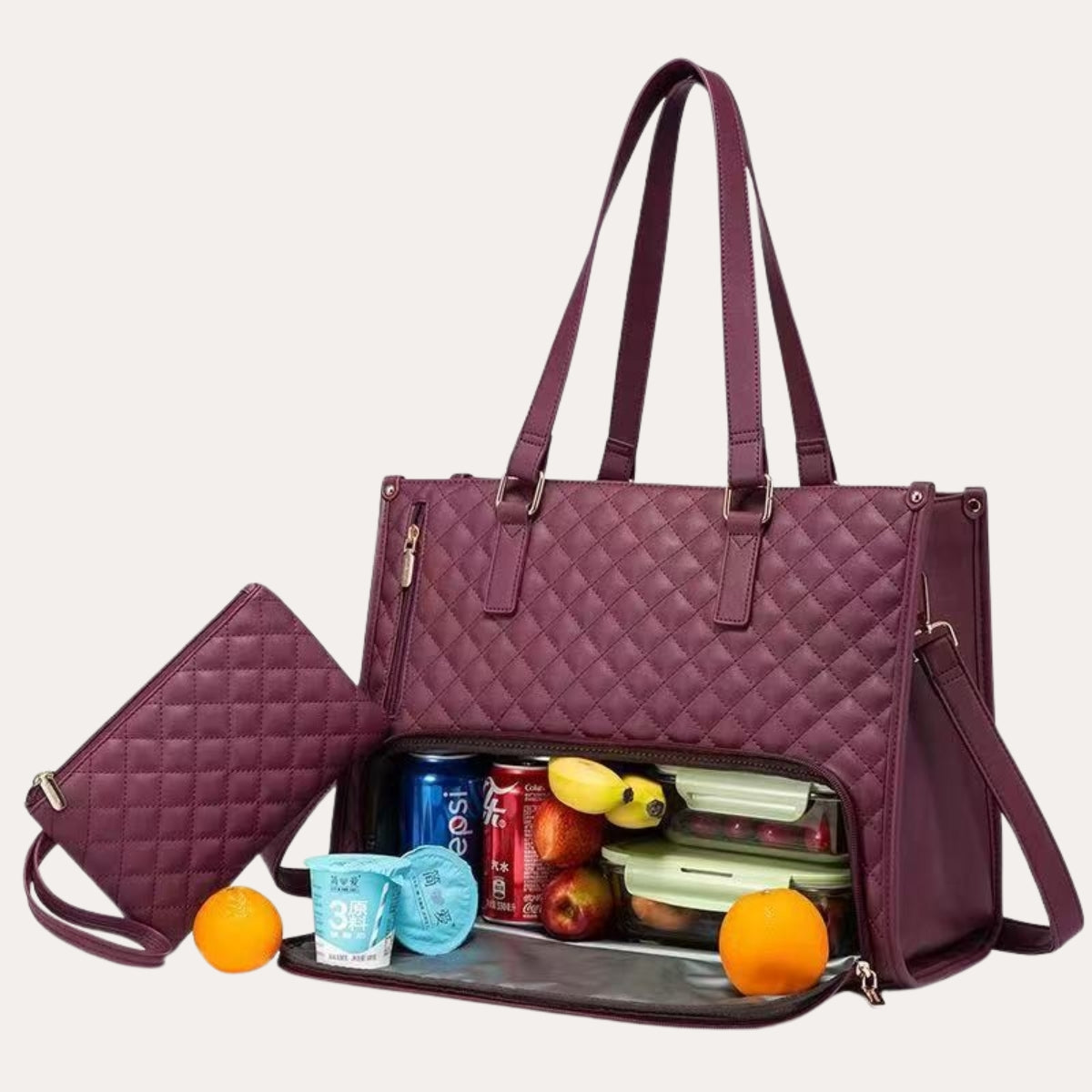 LuxLuncher™ | Le Sac à Lunch Élégant + Pouch Offert