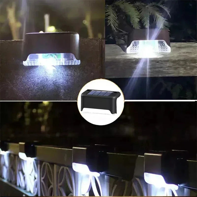 Lampes solaires LED pour marches de terrasse