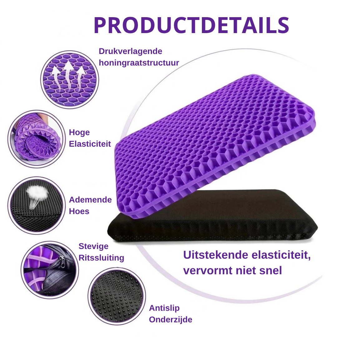 GelNest™ | Coussin de siège avec structure en nid d'abeille ouverte