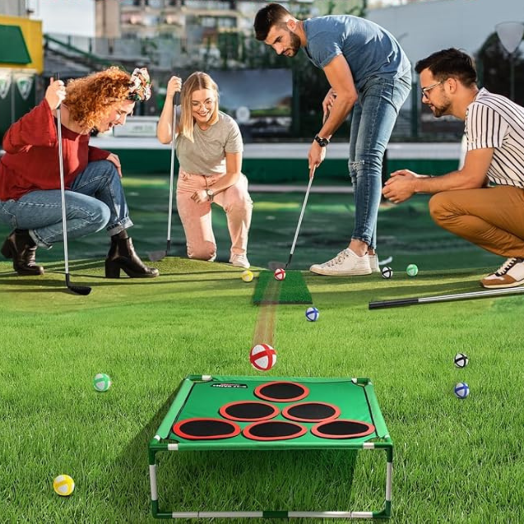 GolfPlay™ | Le Jeu de Golf Ultime 2-en-1 pour Intérieur & Extérieur.