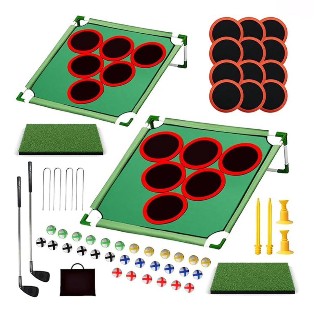 GolfPlay™ | Le Jeu de Golf Ultime 2-en-1 pour Intérieur & Extérieur.