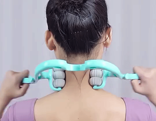 ReliefRoll™ | Massager de cou manuel avec six rouleaux