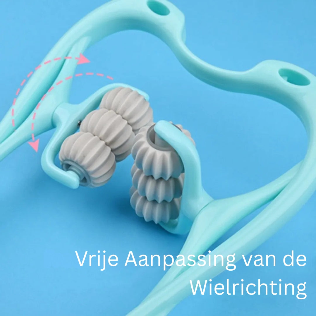 ReliefRoll™ | Massager cervical manuel avec six rouleaux