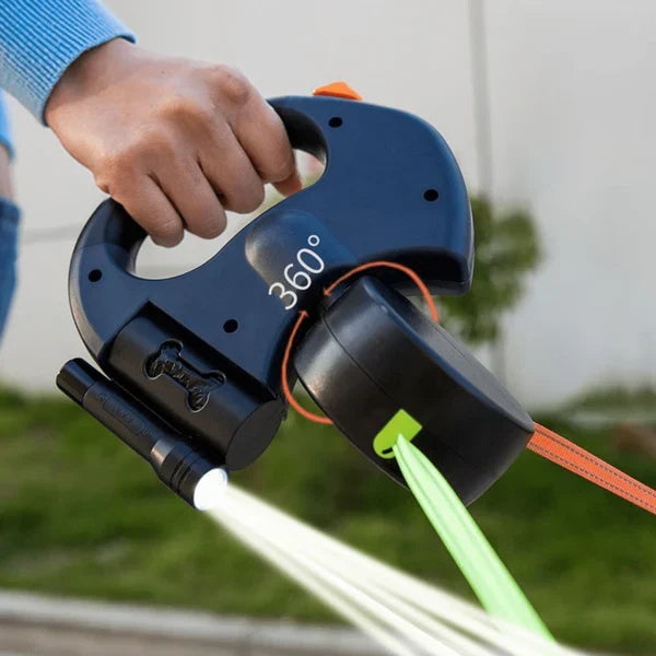 Pawtrexo™ | Laisse à chien rétractable double