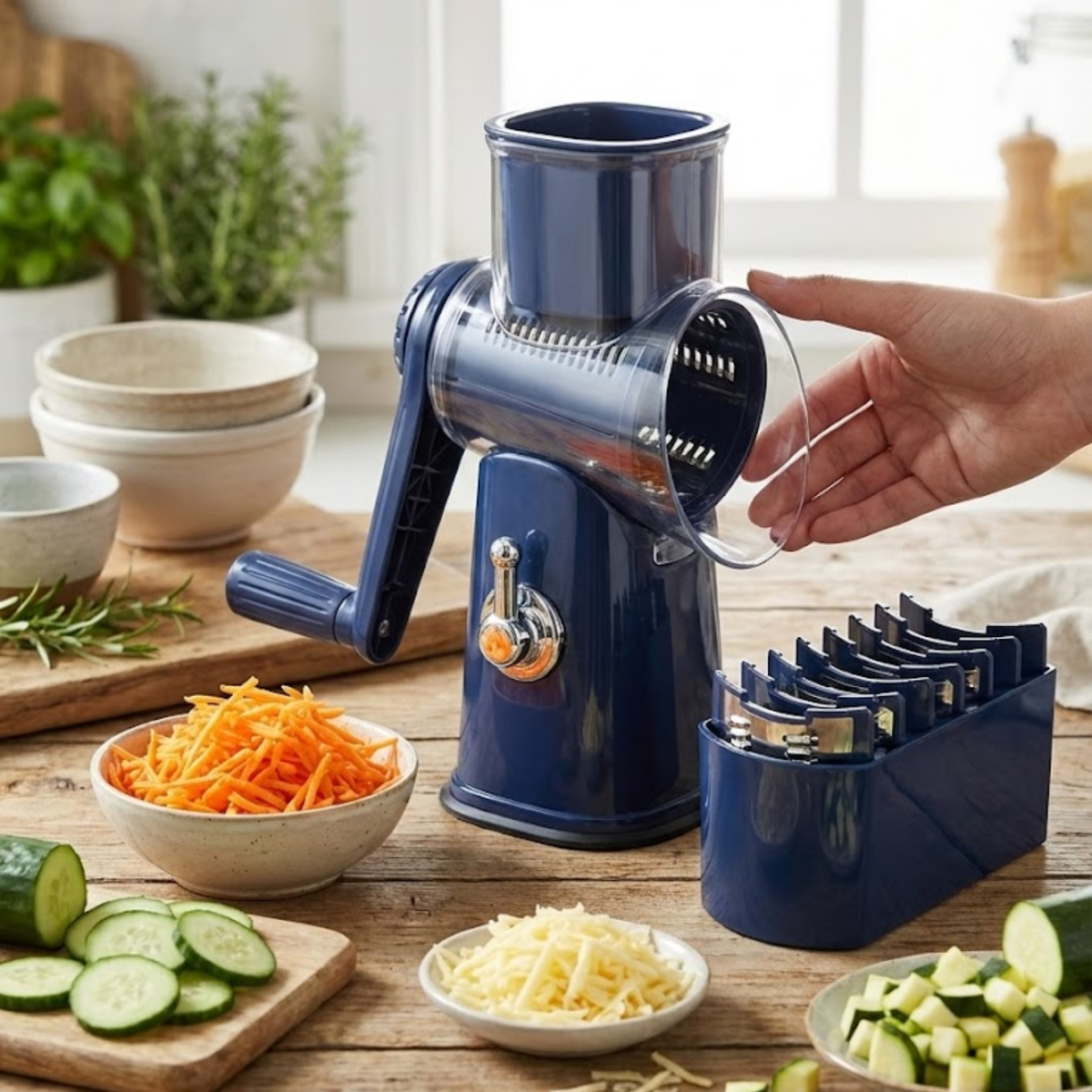 SlicePro™ 5 en 1 | Cinq Fonctions de Découpe, Un Outil de Cuisine Pratique.