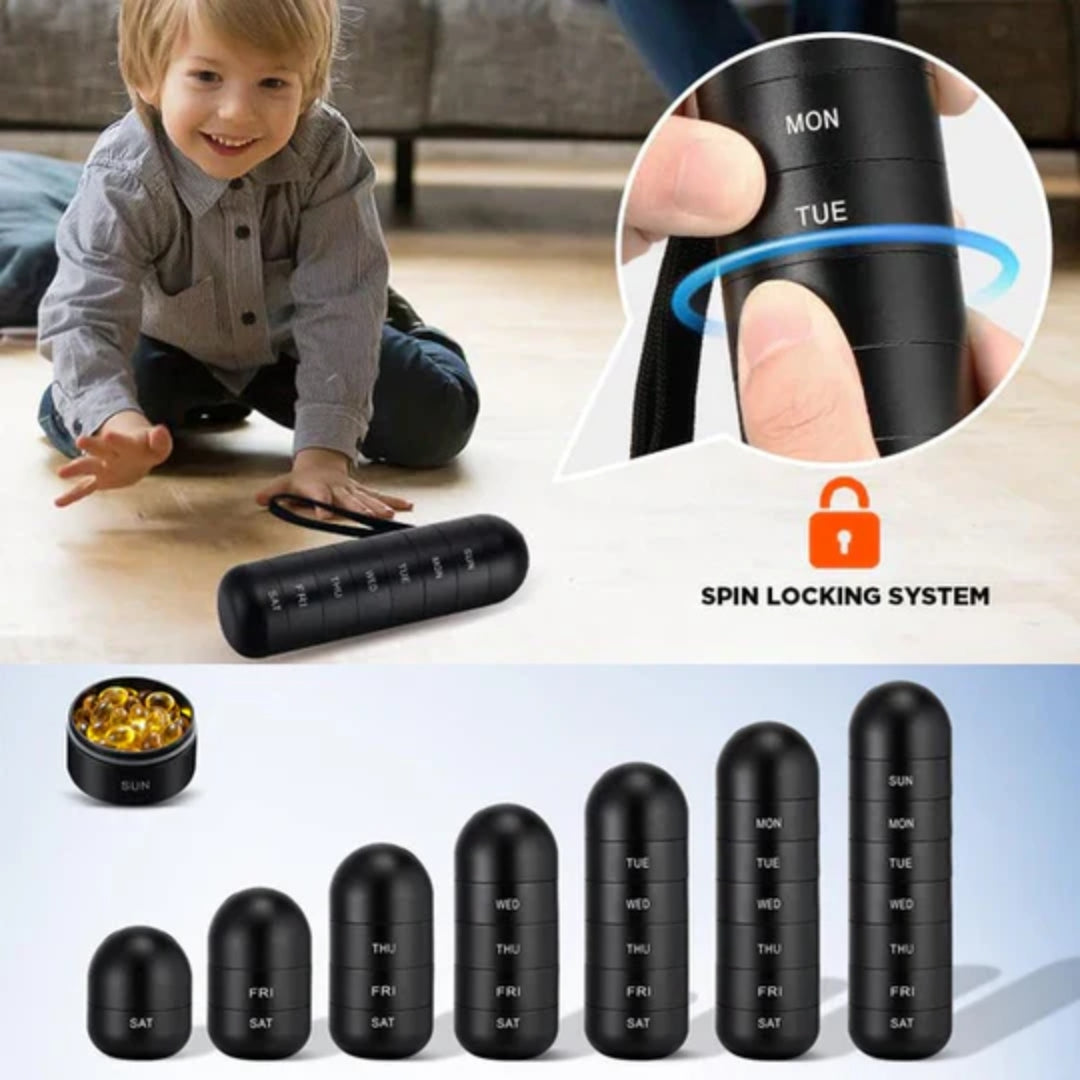 PillStack™ | Boîte à pilules empilable pour les déplacements