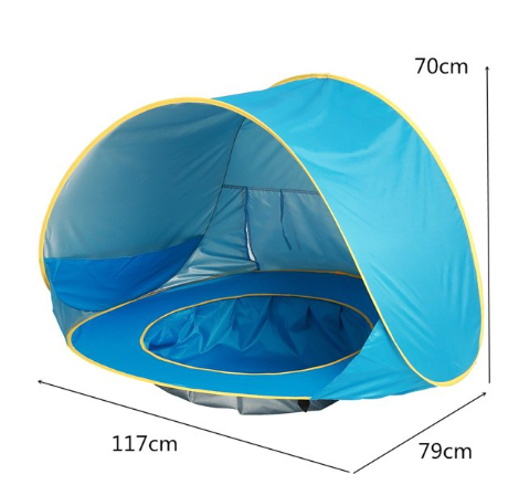 BabyShade™ | Tente de plage pop-up avec zone d'eau