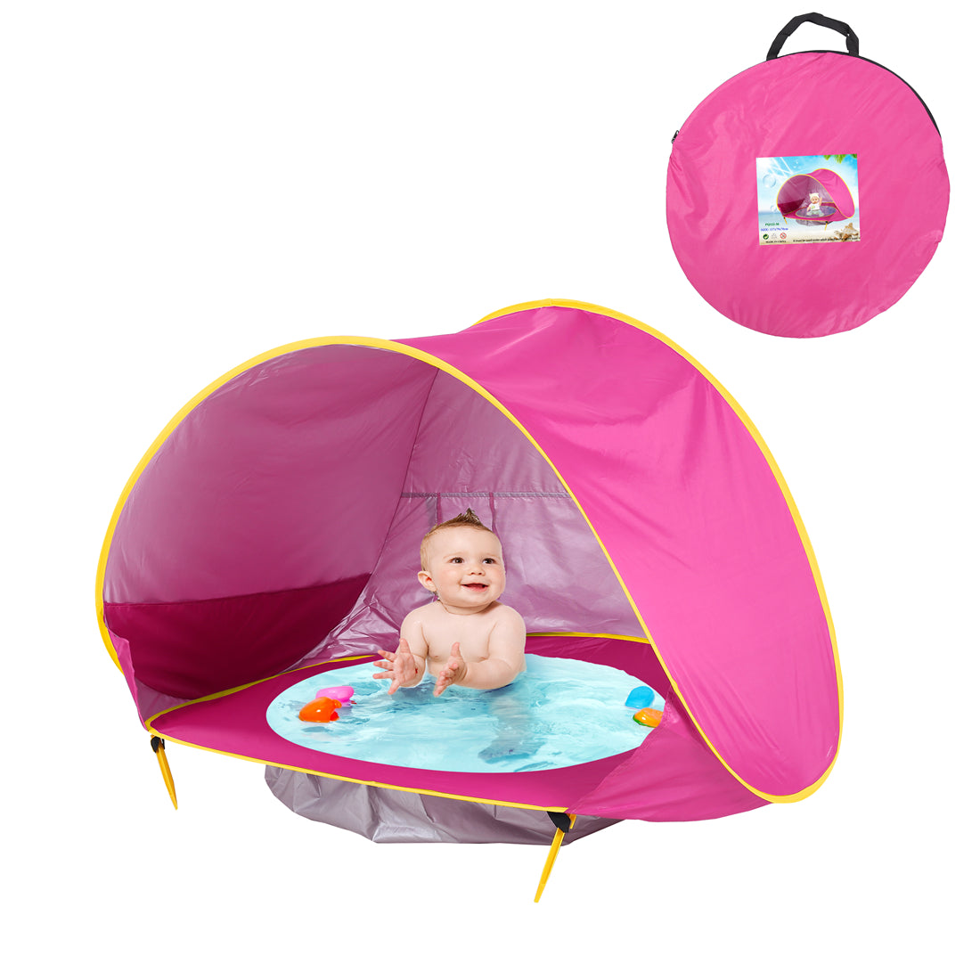 BabyShade™ | Tente de plage pop-up avec espace aquatique