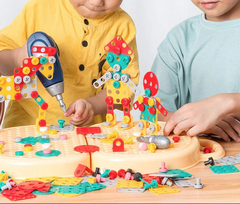 STEM Electric Building™ | Ensemble de perceuse jouet avec mallette de construction