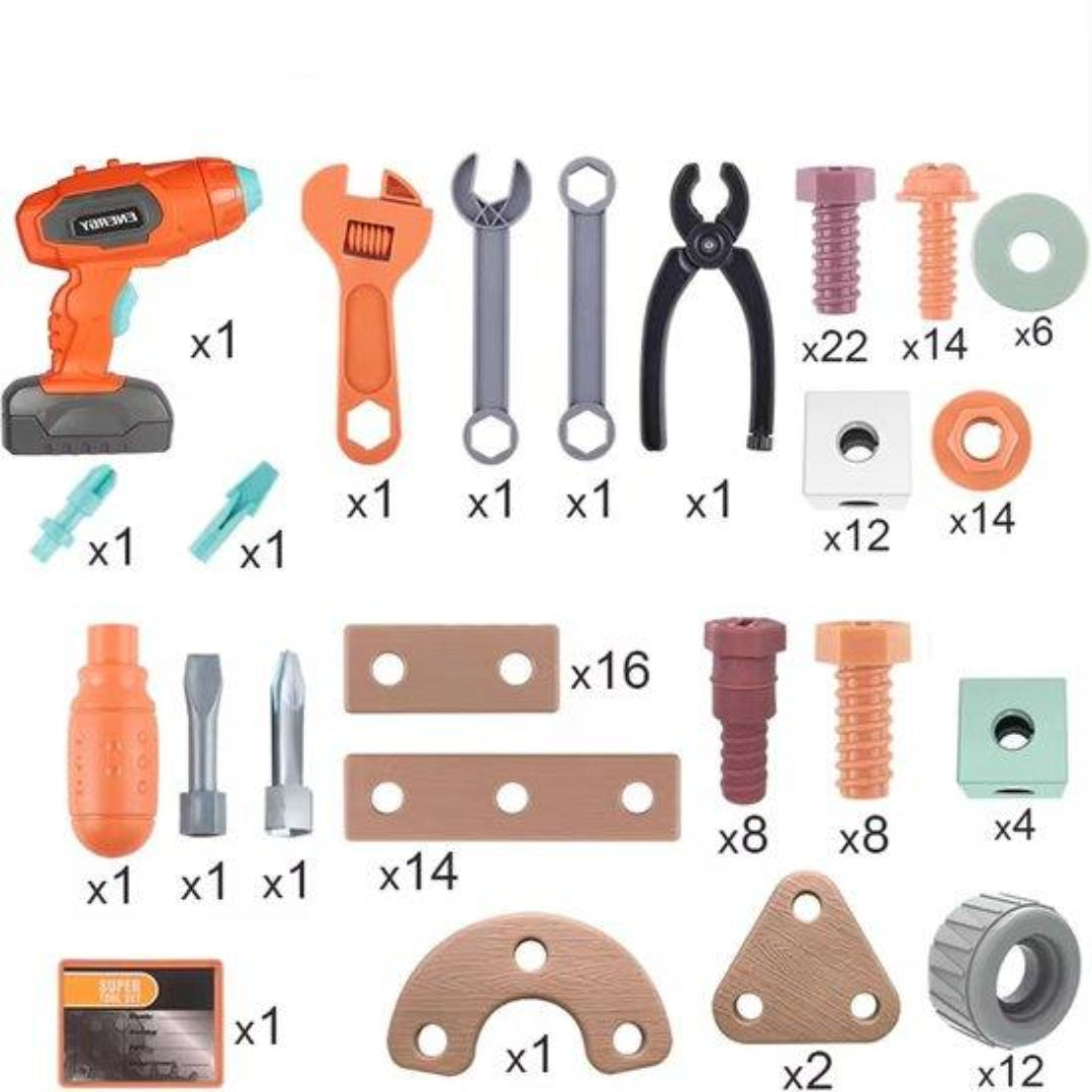 KlusKidz™ | Outils de jouet avec pièces de construction