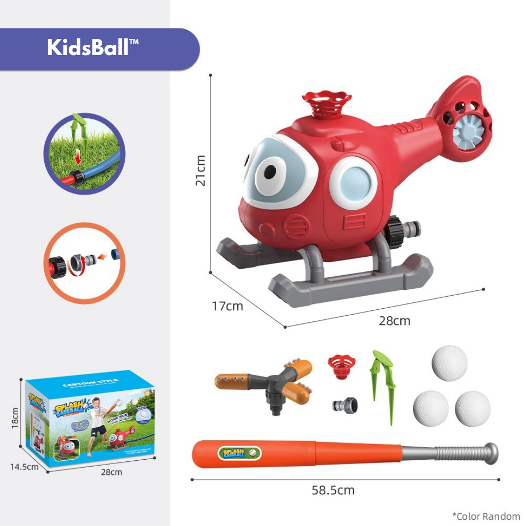 KidsBall™ | Arroseur 2-en-1 & Jouet de Baseball.
