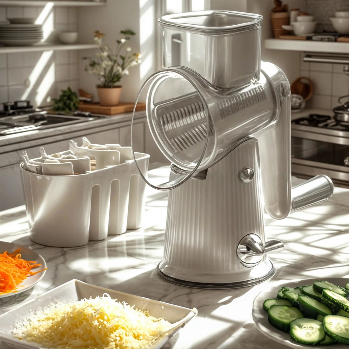 SlicePro™ 5 en 1 | Cinq Fonctions de Découpe, Un Outil de Cuisine Pratique.