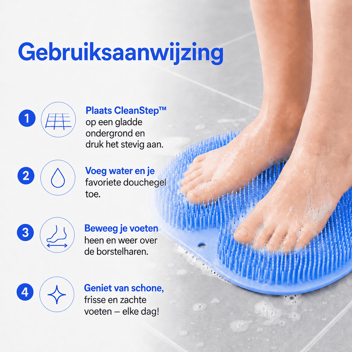 CleanStep™ | Nettoie Là Où Vos Mains Ont Du Mal À Atteindre.