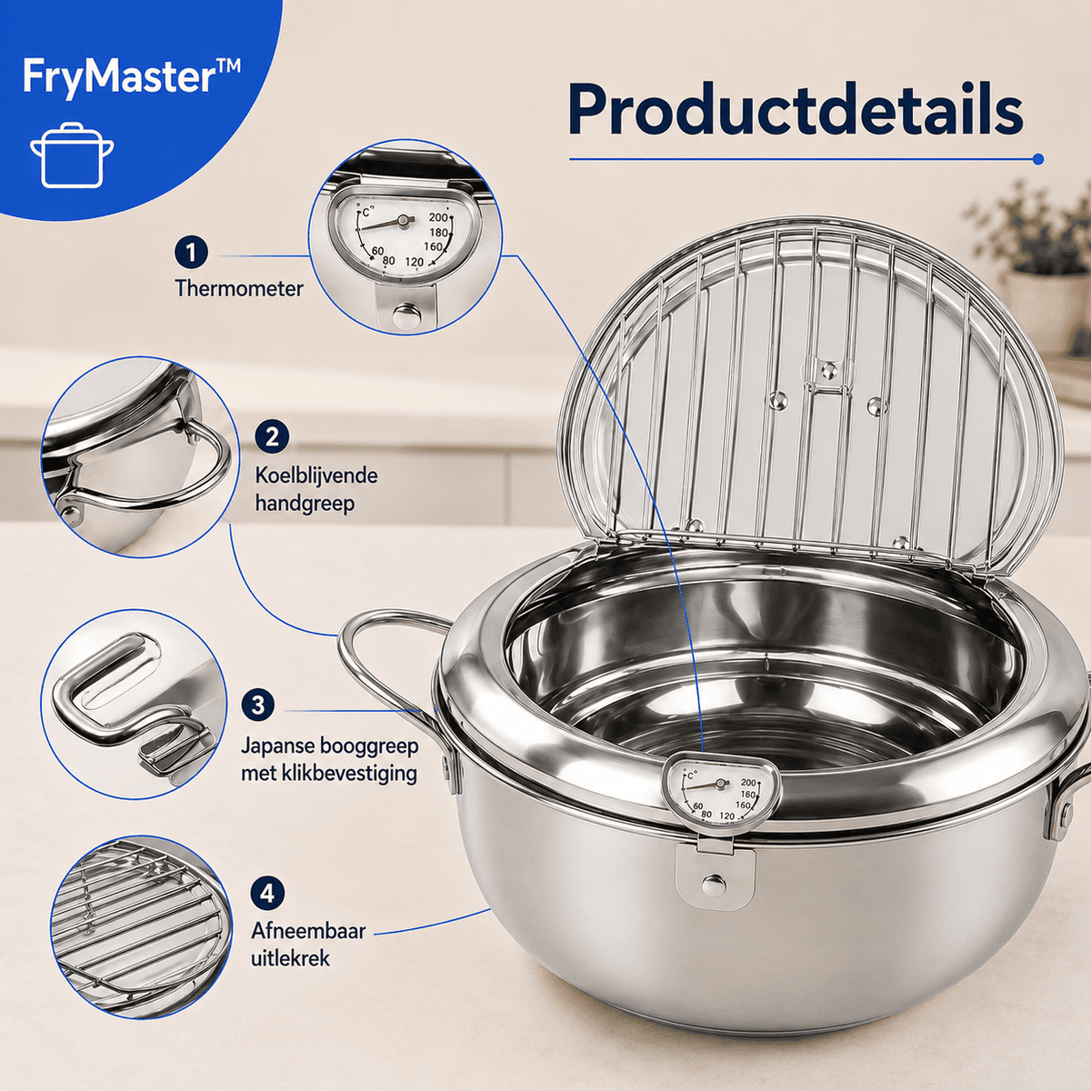 FryMaster™ | Friture facile sur n'importe quelle plaque de cuisson.