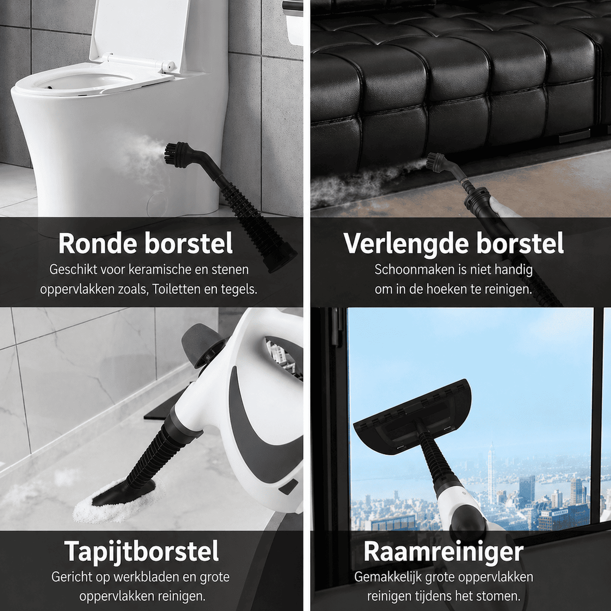 SteamPro™ | Profitez d'un Nettoyage à la Vapeur Puissant pour Chaque Surface de la Maison.