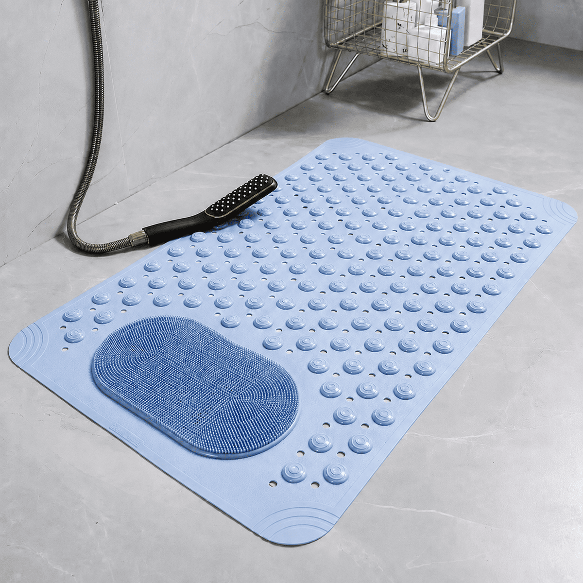 SafeGrip™ - Tapis Antidérapant & de Gommage | Douche en Toute Sécurité et Confort.