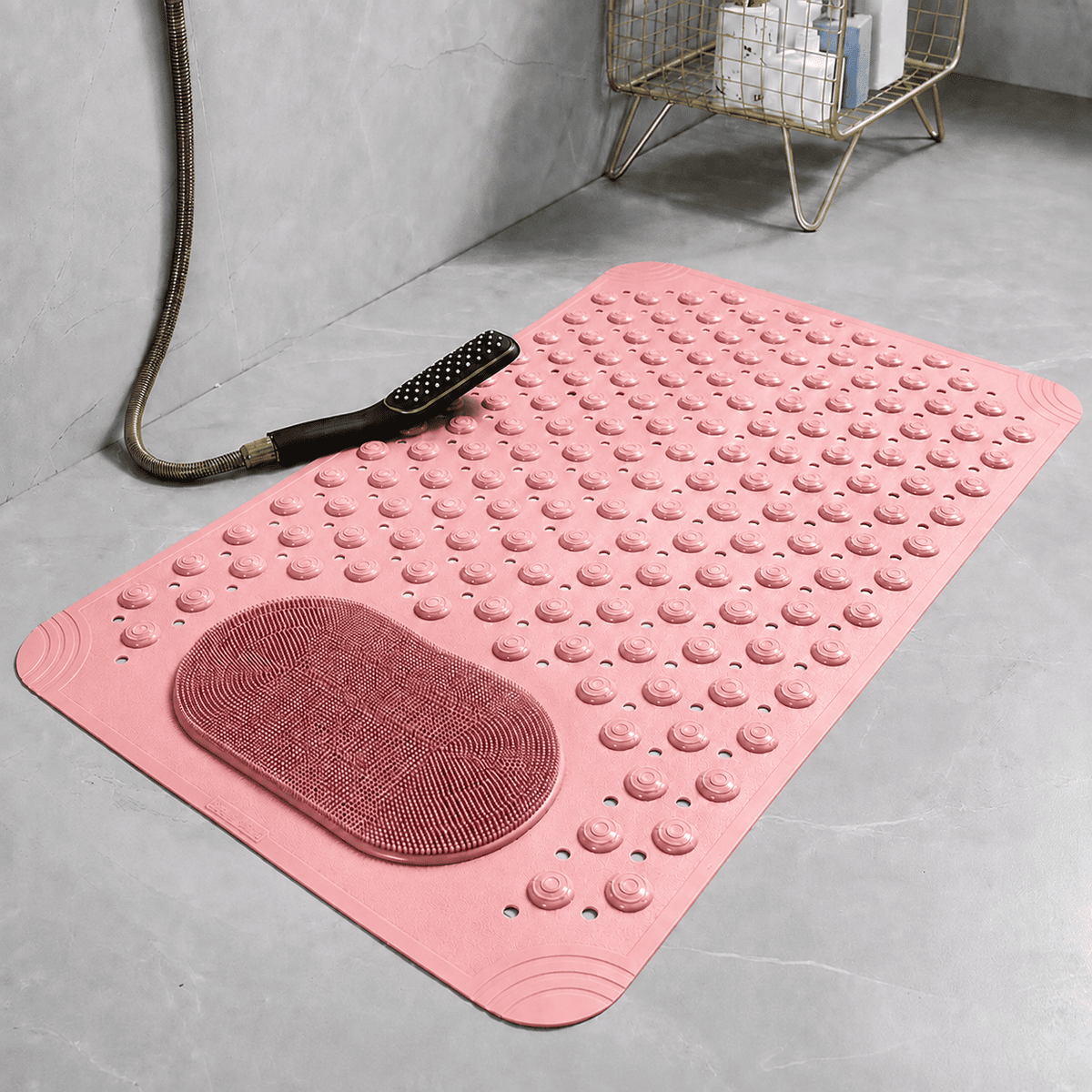 SafeGrip™ - Tapis Antidérapant & de Gommage | Douche en Toute Sécurité et Confort.