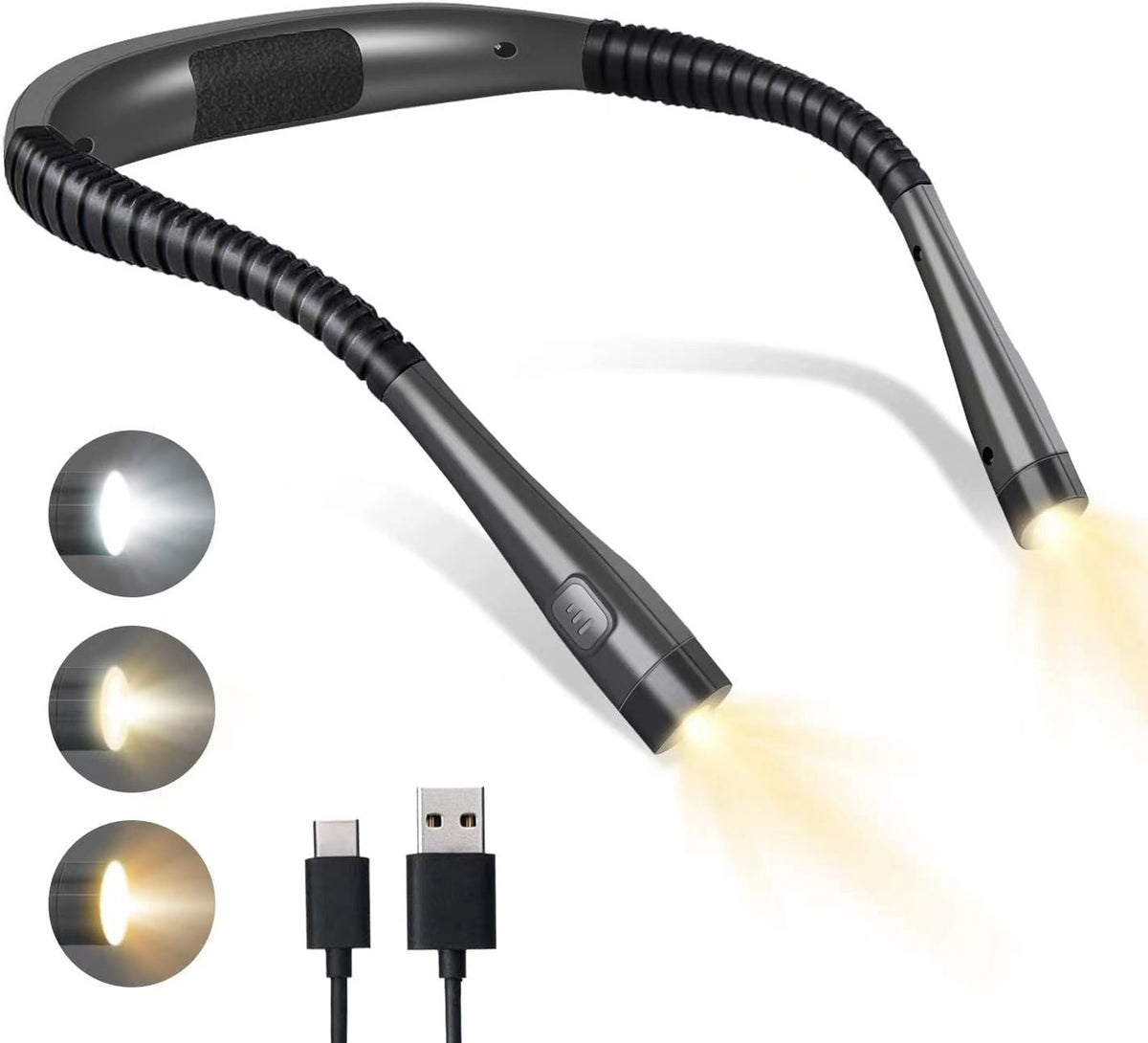 NeckLight™ | Rendre la lecture et le travail confortables et mains libres.