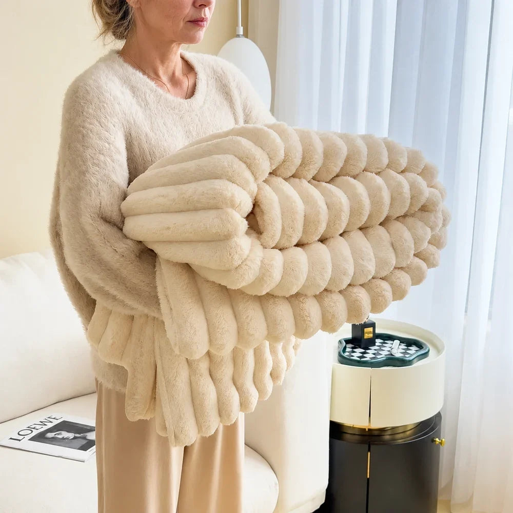 DreamFleece™ | Couverture en Peluche Luxe pour Plus de Chaleur.
