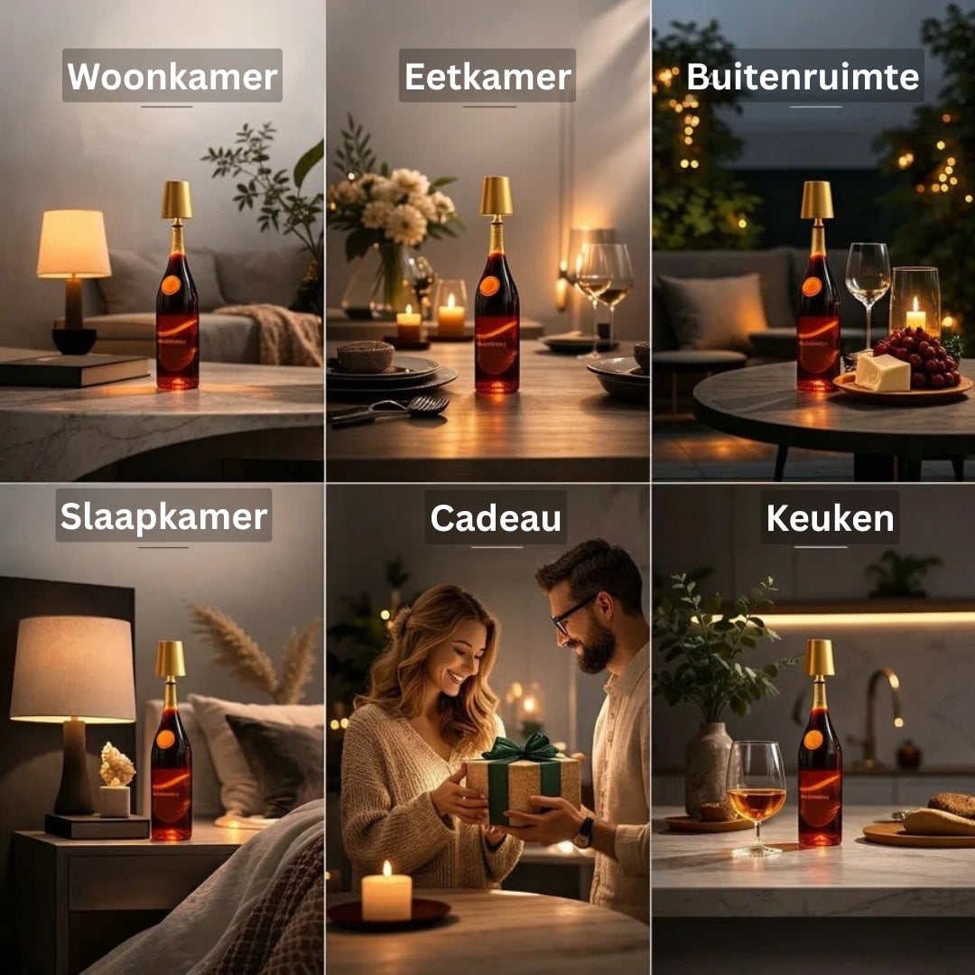 GlowBottle™ | Transformez votre bouteille en lampe d'ambiance