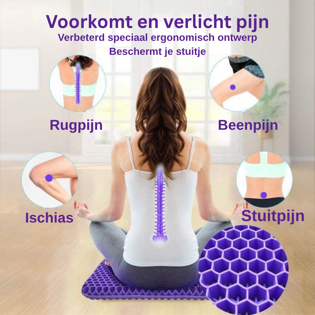 GelNest™ | Coussin de siège avec structure en nid d'abeille ouverte