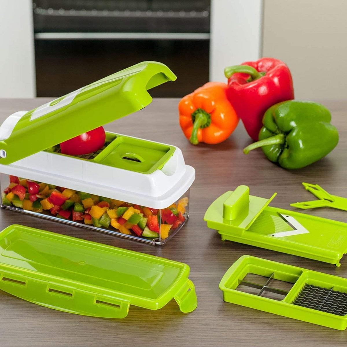 VeggieMix™ | Coupe-légumes avec inserts interchangeables