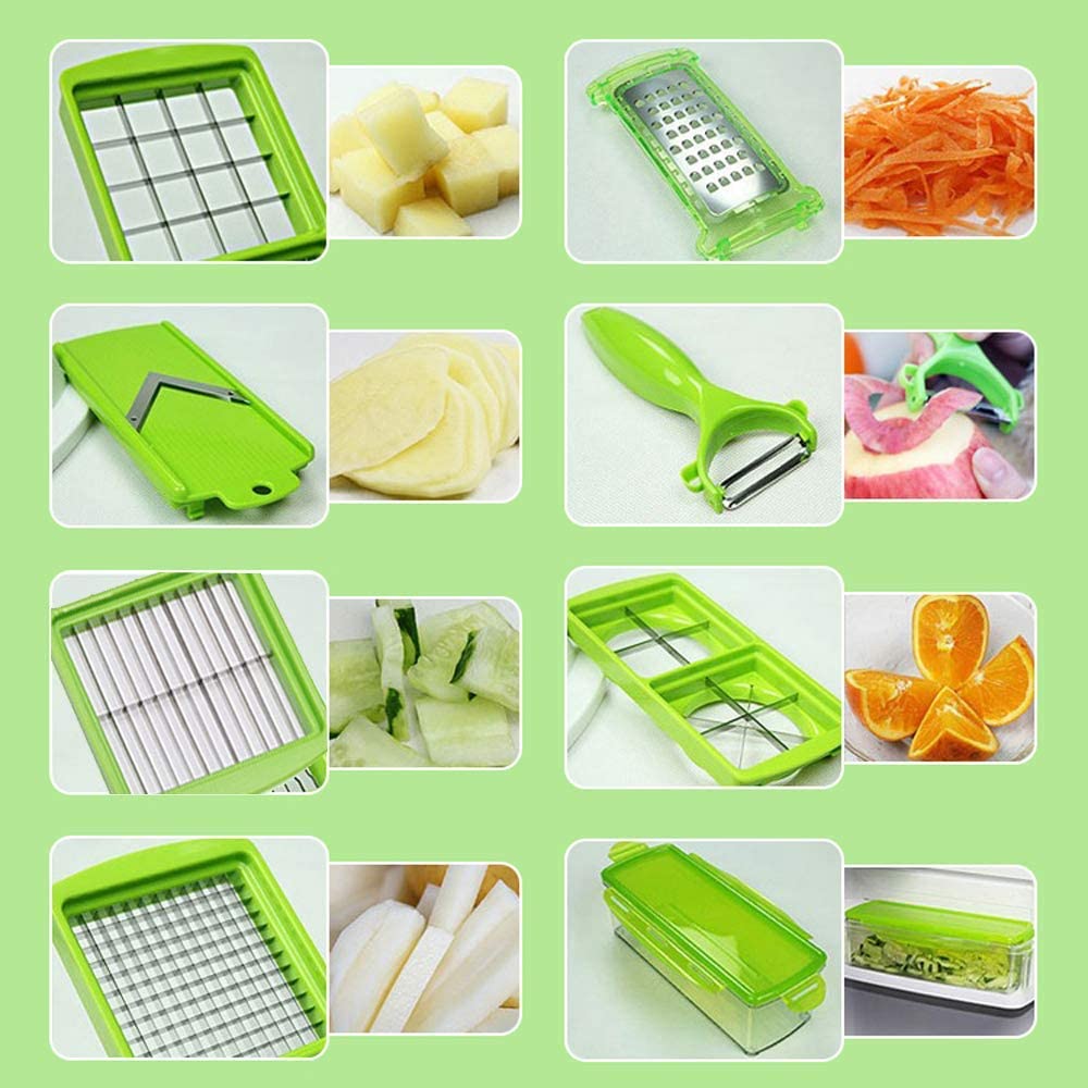 VeggieMix™ | Coupe-légumes avec inserts interchangeables