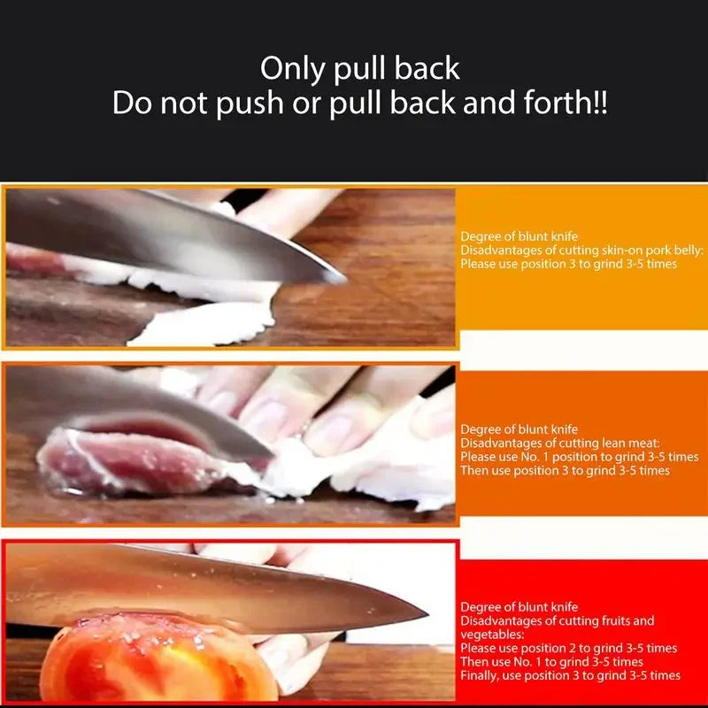 SharpMate™ | Aiguiseur de couteaux avec quatre ouvertures