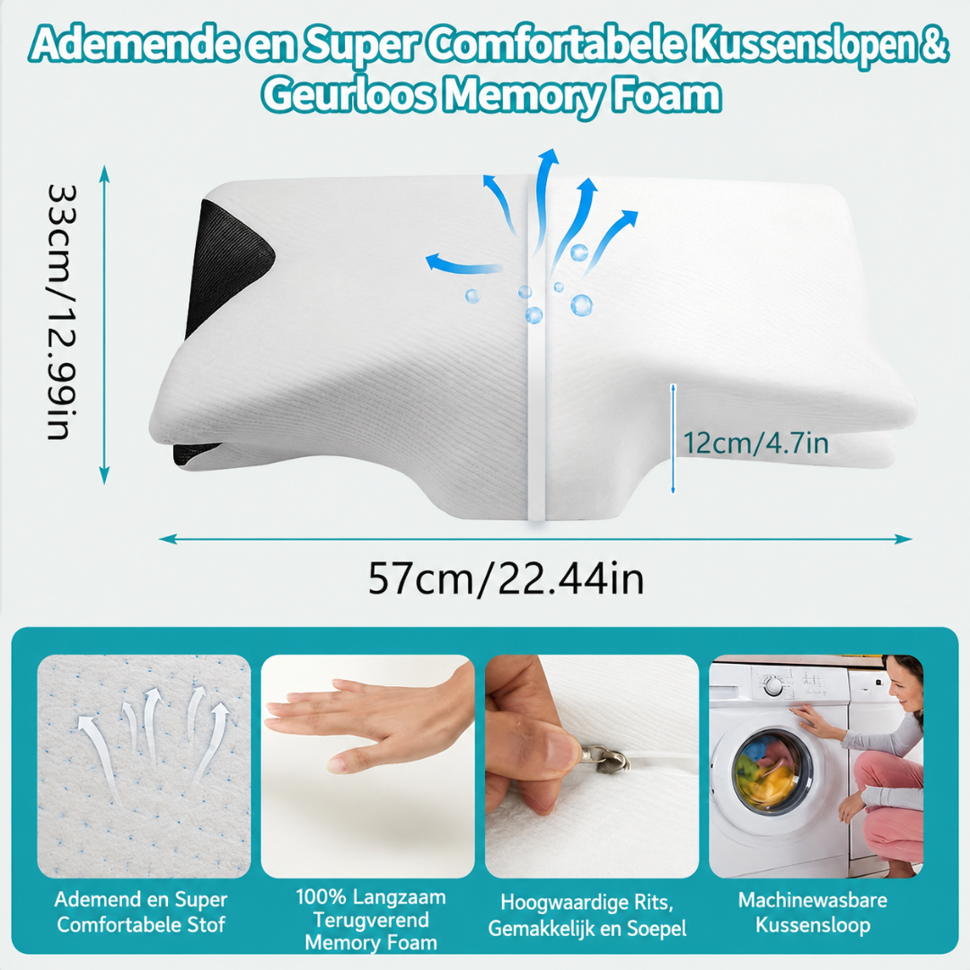 ContourRest™ | Oreiller de sommeil avec bords moulés