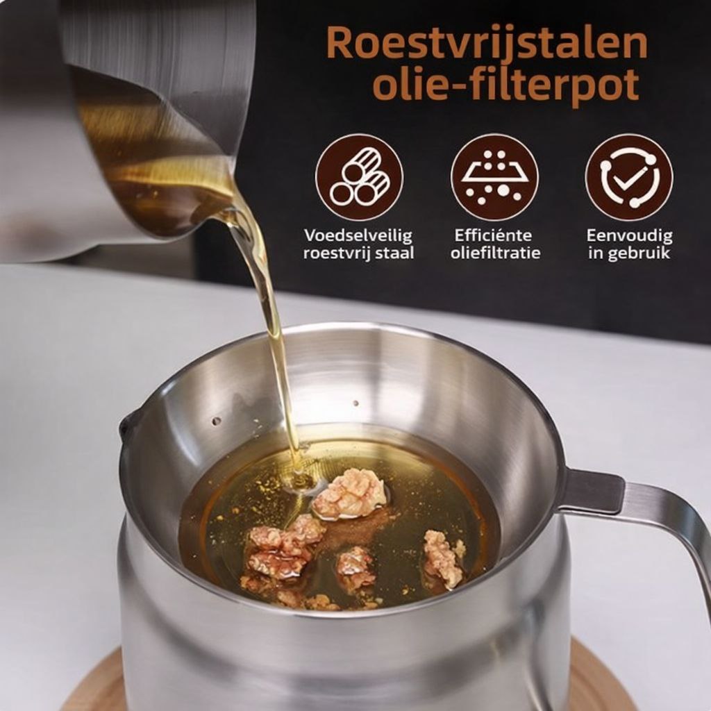 FryPan™ | Une Solution Compacte pour Frémir, Filtrer et Conserver.