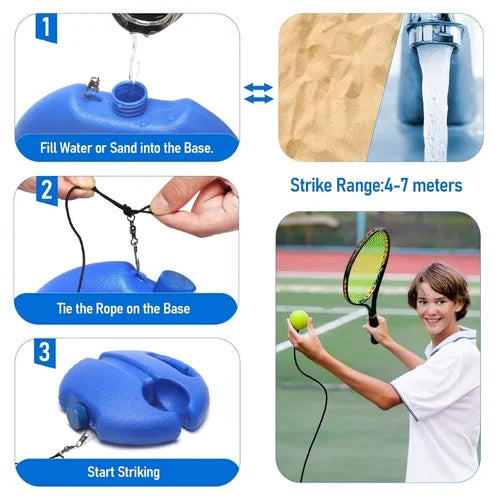 SoloServe™ | Entraîneur de tennis avec cordon élastique